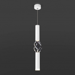 Подвесной светодиодный светильник Eurosvet Lance 50191/1 LED белый/хром