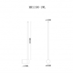 Настенный светодиодный светильник MyFar Sunn MR1190-1WL