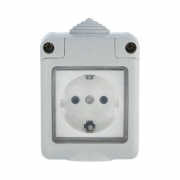 Коробка для открытого монтажа LK Studio LK45 с панелью серый 855003-1