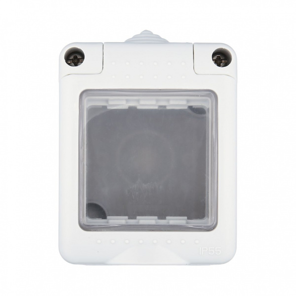 Коробка для открытого монтажа LK Studio LK45 с панелью серый 855003-1