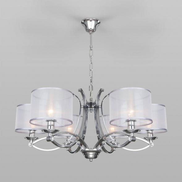 Подвесная люстра Eurosvet Fabiola 60124/6 хром Smart