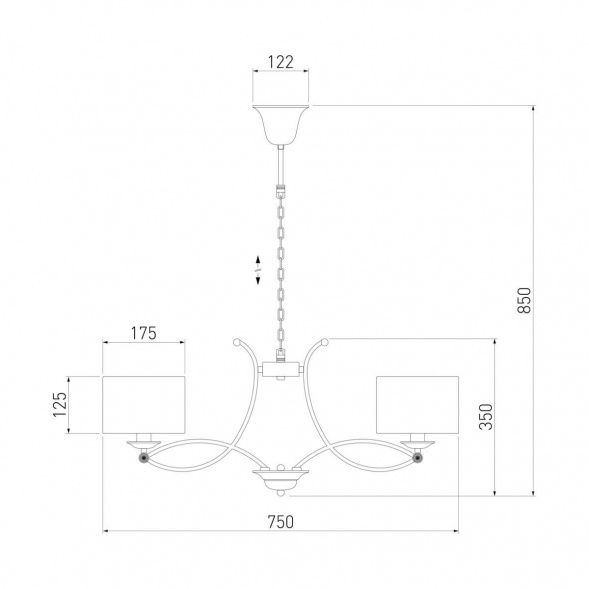 Подвесная люстра Eurosvet Fabiola 60124/6 хром Smart