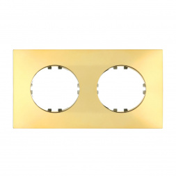 Рамка LK Studio 2-постовая квадрат (золото) Vintage-Quadro 884216-1