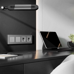 Рамка на 4 поста Werkel Slab серебро матовый W0042965 4690389193545