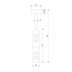 Декоративная стойка двойная Elektrostandard Esthetic Magnetic 85144/00 a065436