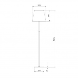 Торшер Eurosvet Ozark 01156/1 латунь