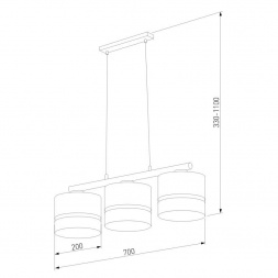 Подвесная люстра TK Lighting 6694 Paglia