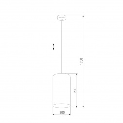 Подвесной светильник TK Lighting 6174 Tercino Blue