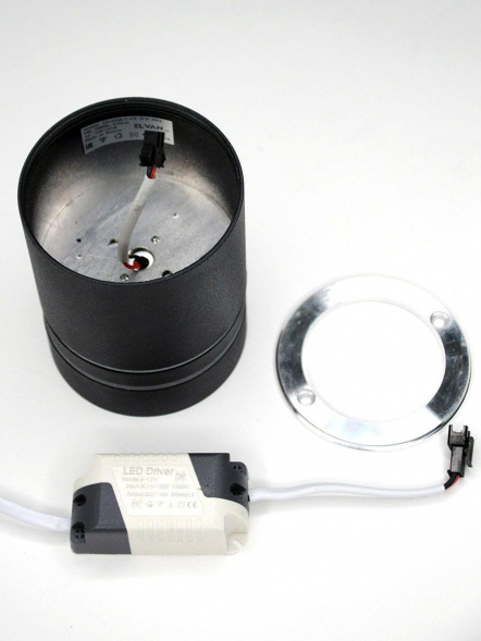 Потолочный светодиодный светильник Elvan NLS-T160M/2-9W-WW-Bk