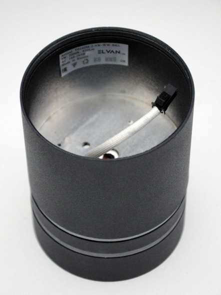 Потолочный светодиодный светильник Elvan NLS-T160M/2-9W-WW-Bk