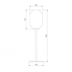Настольная лампа Eurosvet Loona 01161/1 латунь