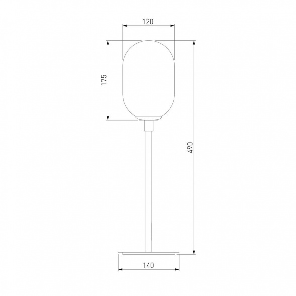 Настольная лампа Eurosvet Loona 01161/1 латунь