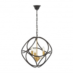 Подвесная люстра Lumina Deco Casai LDP 1243-3 BK+MD