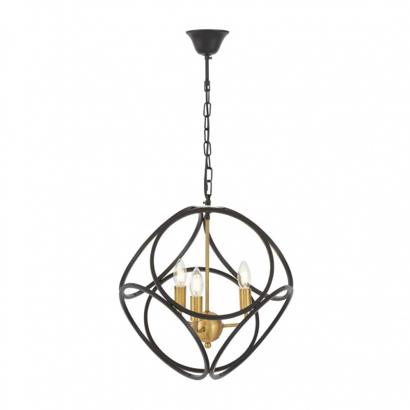 Подвесная люстра Lumina Deco Casai LDP 1243-3 BK+MD