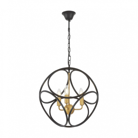 Подвесная люстра Lumina Deco Casai LDP 1243-3 BK+MD