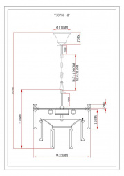 Подвесная люстра Moderli Crystal V10736-4P