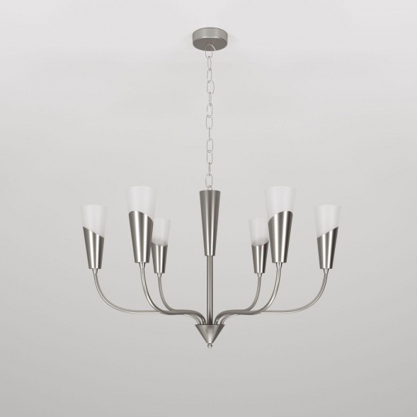 Подвесная люстра Eurosvet Rhyton 60167/6 никель