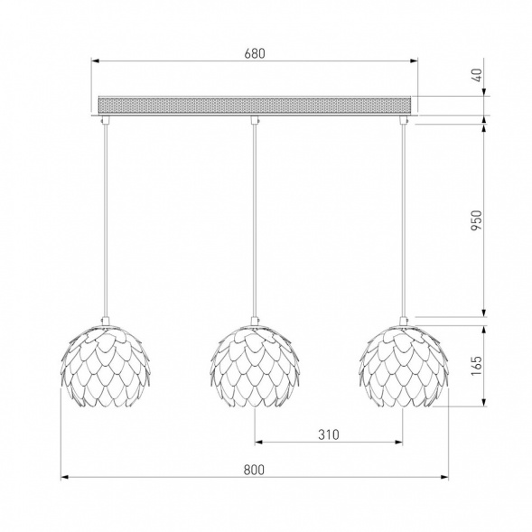 Подвесной светильник Bogates 304/3