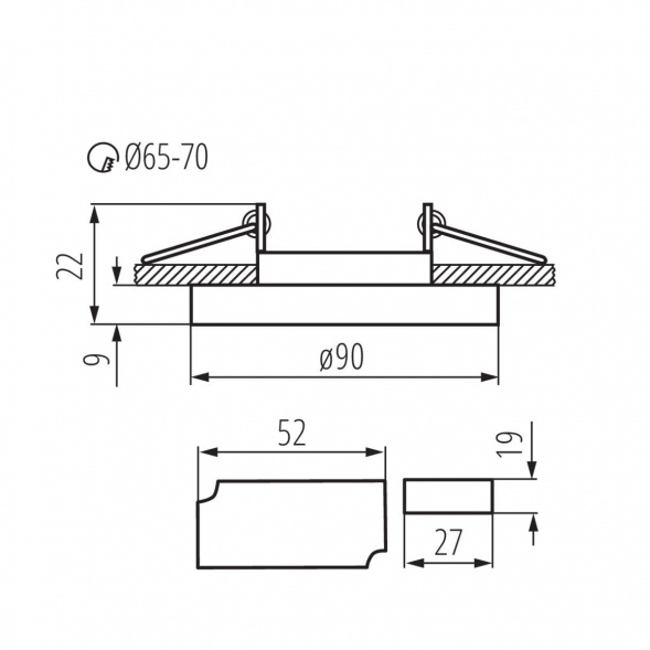 Точечный светильник Kanlux SOREN O-SR CW 24416