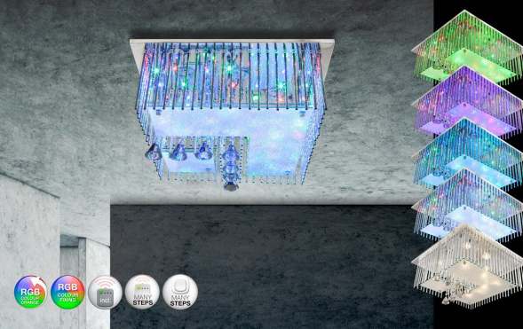 Потолочный светодиодный светильник Globo Fragilis 68563-5RGB