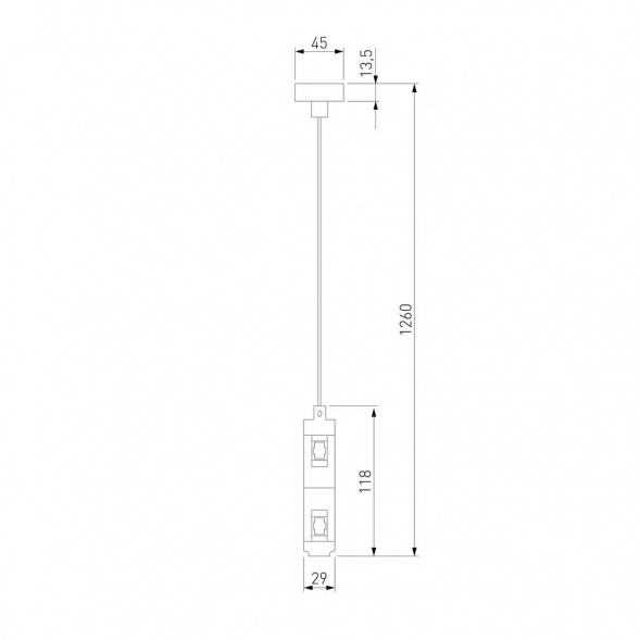 Набор для подвеса двойной Elektrostandard Esthetic Magnetic 85156/00 a065440