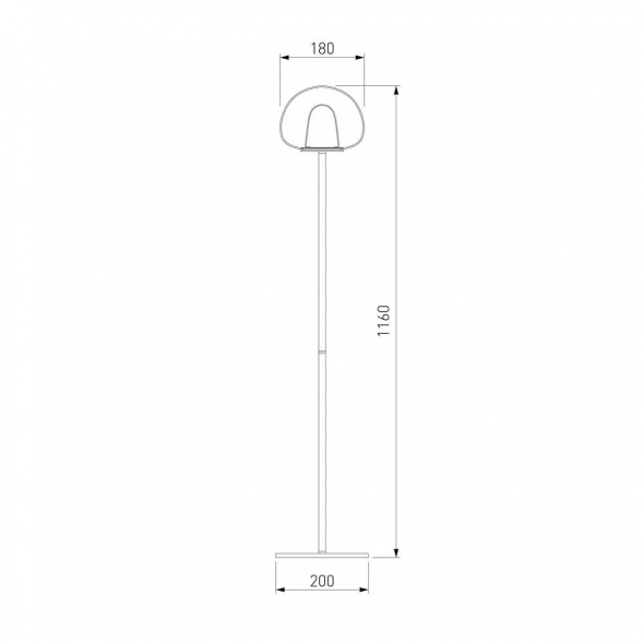 Торшер Eurosvet Twice 90327/1 черный