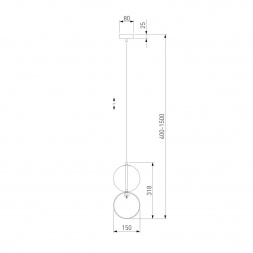 Подвесной светильник Eurosvet Selisa 50091/1 хром/дымчатый