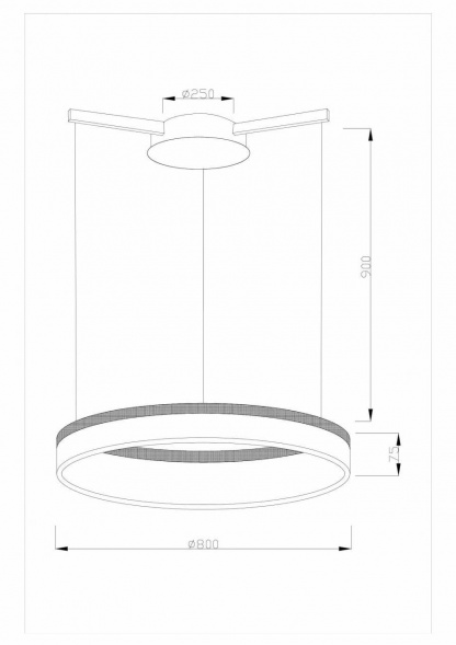 Подвесной светодиодный светильник Moderli Via V1722-PL