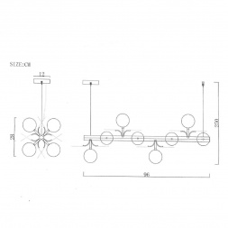 Подвесная люстра Imperium Loft Matisse 191884-26