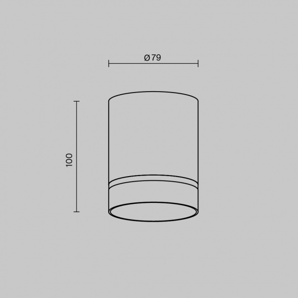Потолочный светодиодный светильник Maytoni Technical Orlo C085CL-9W3K-B