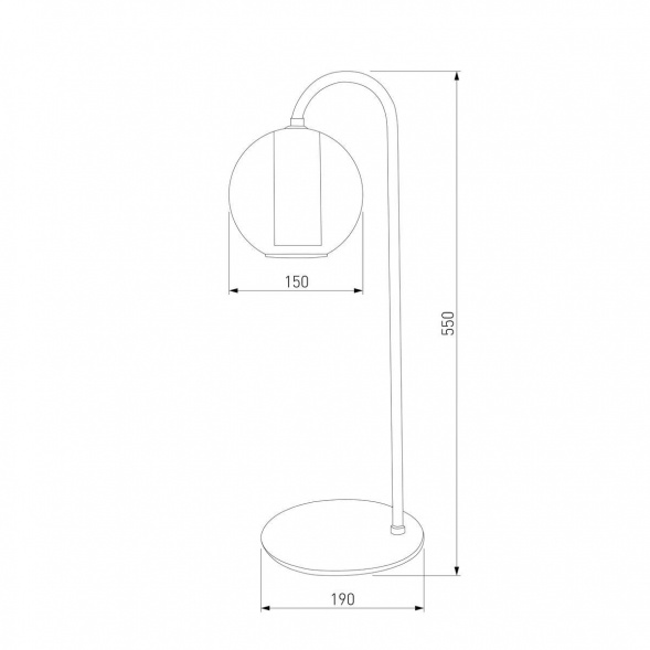 Настольная лампа Eurosvet Cobble 80508/1 дымчатый
