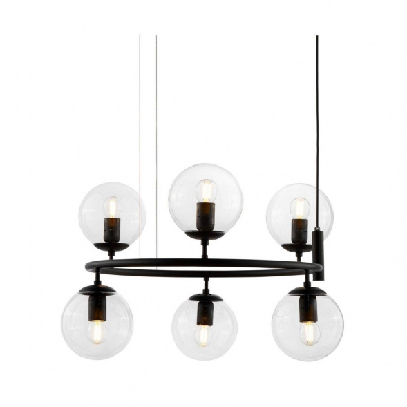 Подвесная люстра Lumina Deco Ceredo LDP 6034-6 RND BK