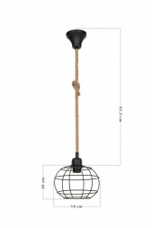 Подвесной светильник Toplight Adella TL1600H-01BK