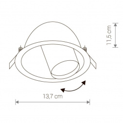 Встраиваемый светильник Nowodvorski Dot 8826