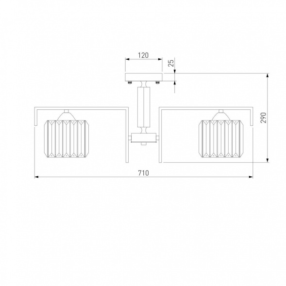 Потолочная люстра Eurosvet April 10126/5 золото/прозрачный хрусталь Strotskis Smart