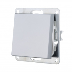 Переключатель LK Studio 1-кл., перекрестный (схема 7) 16 A, 250 B (серебристый металлик) LK80 840603-1