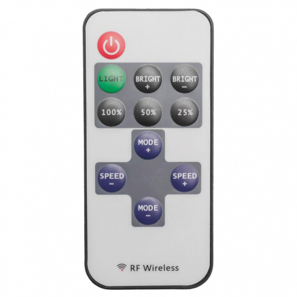 Мини-диммер для монохромной светодиодной ленты Apeyron с пультом 12/24V 04-10