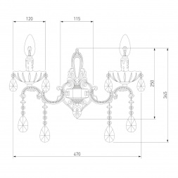 Бра Bogates 285/2 Strotskis