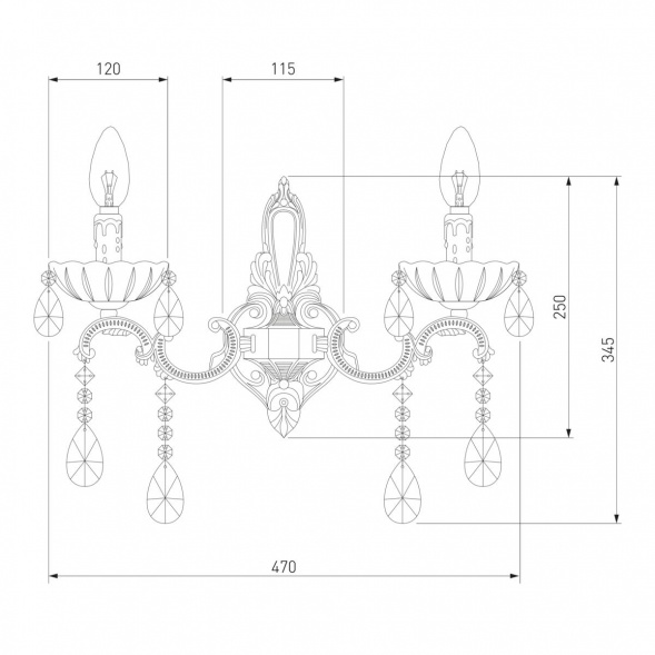 Бра Bogates 285/2 Strotskis