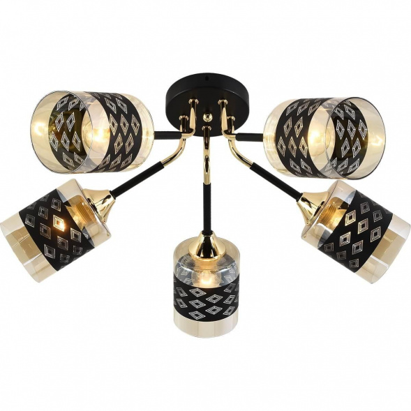 Потолочная люстра Reluce 01355-0.3-05 BK+FGD