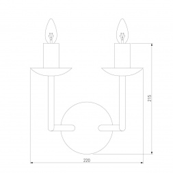 Бра Eurosvet Cariso 60150/2 хром
