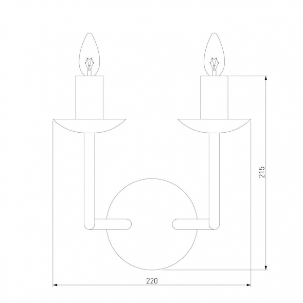 Бра Eurosvet Cariso 60150/2 хром