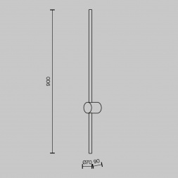 Настенный светодиодный светильник Maytoni Light Stick MOD237WL-L11BS3K