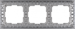 Рамка Werkel Antik на 3 поста матовый хром WL07-Frame-03 4690389145681