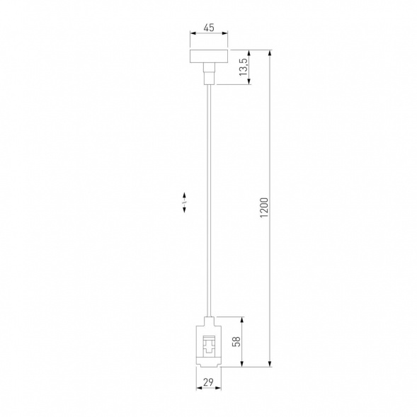 Подвесной комплект с вводом питания Elektrostandard Esthetic Magnetic 85154/00 a065438