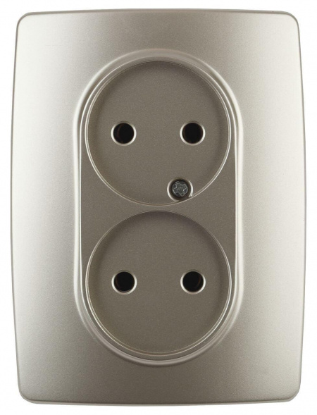 Розетка ЭРА 12 2x2P 16A 250V 12-2107-04 Б0031241