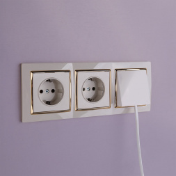 Вывод кабеля Werkel слоновая кость W1150203 4690389155680