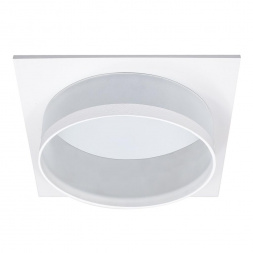 Светильник встраиваемый Feron DL701 потолочный GX70 белый квадрат 51095