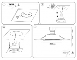 Встраиваемый точечный светильник Ambrella light TECHNO SPOT TN102756