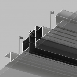 Шинопровод встраиваемый однофазный Denkirs Smart Hide TR2012-BK